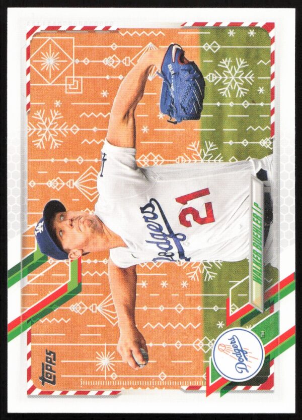 2021 Topps Holiday Walker Buehler #HW13 (Front)