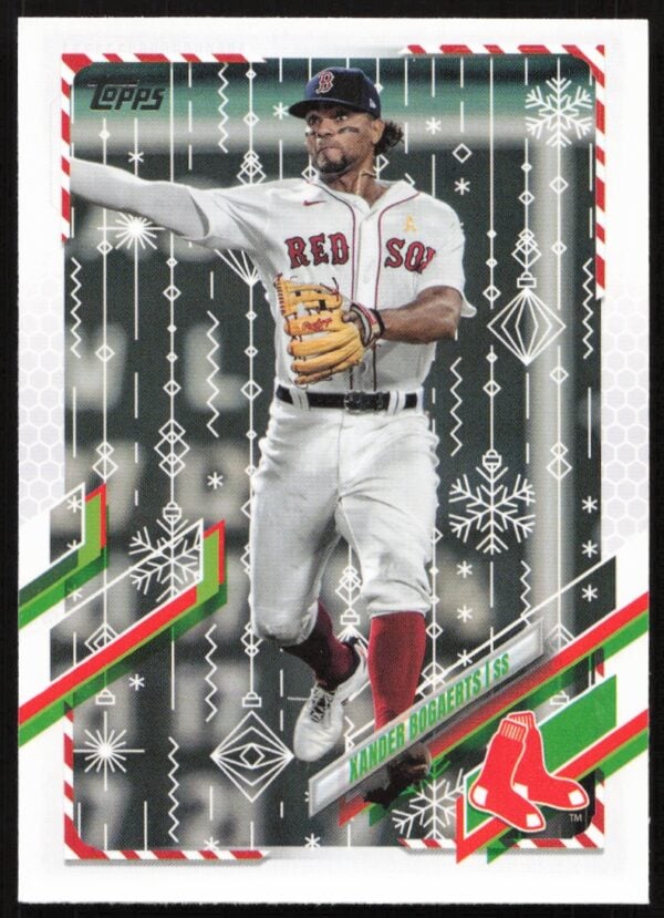 2021 Topps Holiday Xander Bogaerts #HW36 (Front)