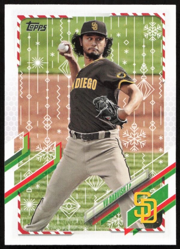 2021 Topps Holiday Yu Darvish #HW132 (Front)