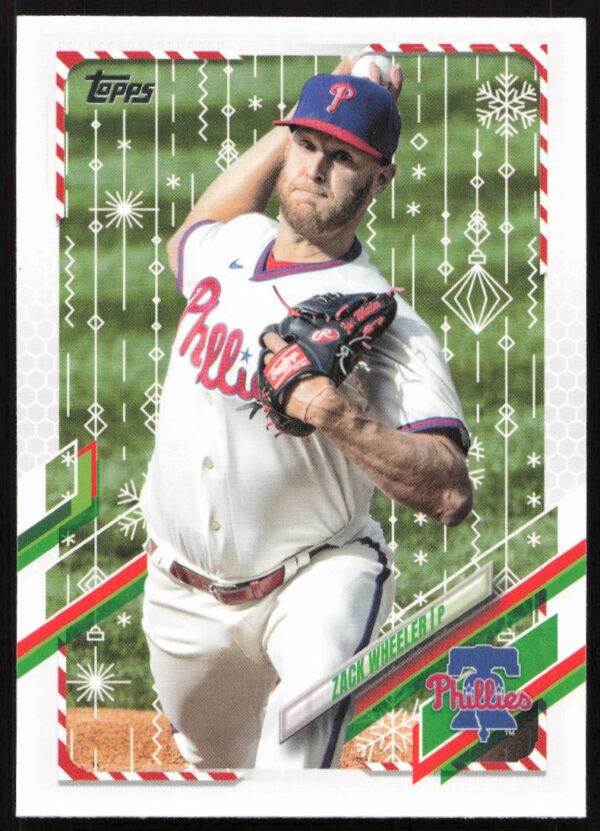 2021 Topps Holiday Zack Wheeler #HW161 (Front)