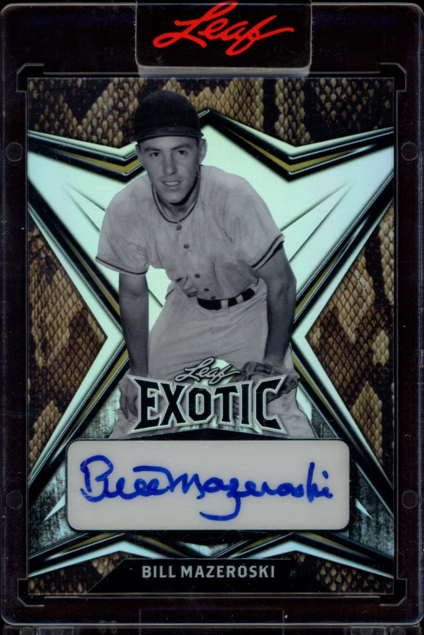 2022 Leaf Exotic Bill Mazeroski Snakeskin #EA-BM2 (/10) (Auto) (Front)