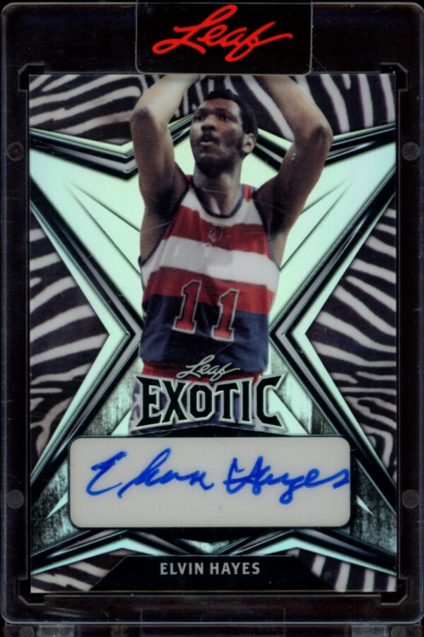 2022 Leaf Exotic Elvin Hayes Zebra Stripe #EA-EH2 (/9) (Auto) (Front)