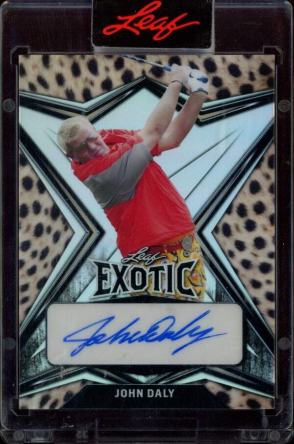 2022 Leaf Exotic John Daly Cheetah Print #EA-JD2 (/2) (Front)