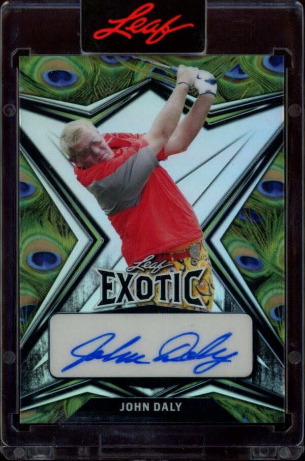 2022 Leaf Exotic John Daly Peacock #EA-JD2 (/7) (Front)