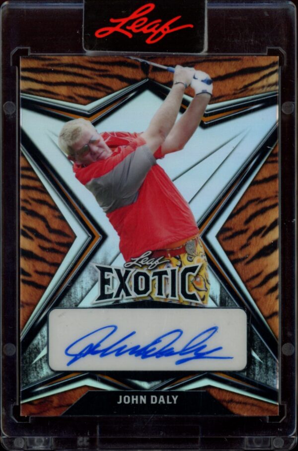 2022 Leaf Exotic John Daly Tiger Stripe #EA-JD2 (/10) (Front)