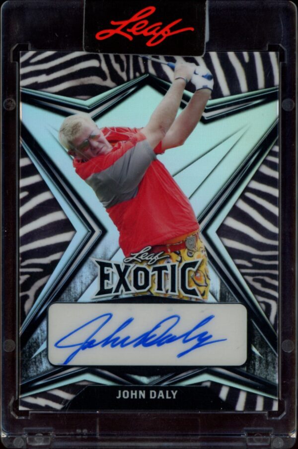 2022 Leaf Exotic John Daly Zebra Stripe #EA-JD2 (/8) (Front)