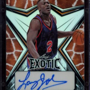 2022 Leaf Exotic Larry Johnson Giraffe #EA-LJ1 (/5) (Auto) (Front)