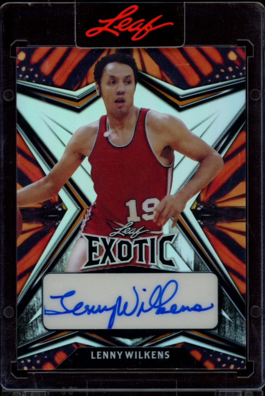 2022 Leaf Exotic Lenny Wilkens Butterfly #EA-LW1 (/4) (Auto) (Front)