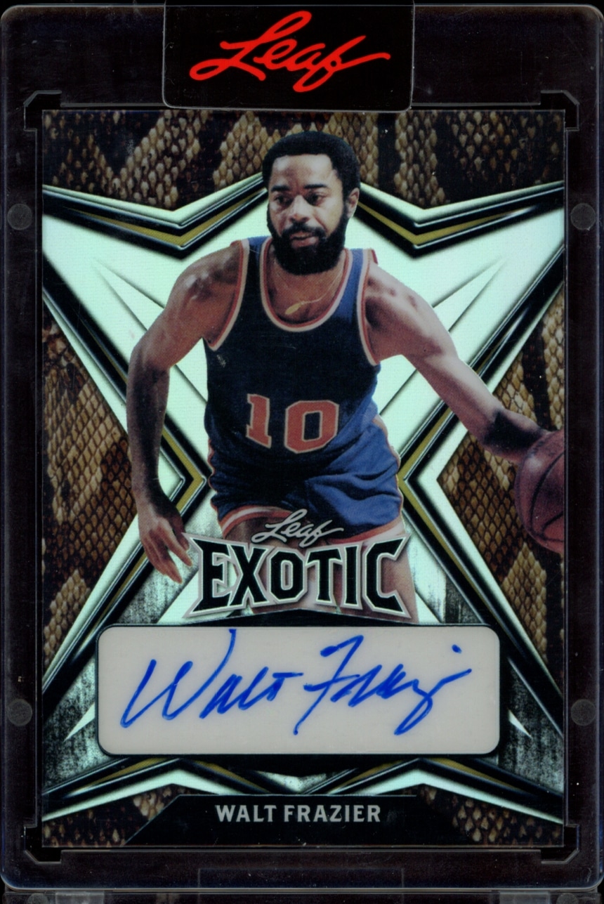 2022 Leaf Exotic Walt Frazier Snakeskin #EA-WF1 (/10) (Auto) (Front)