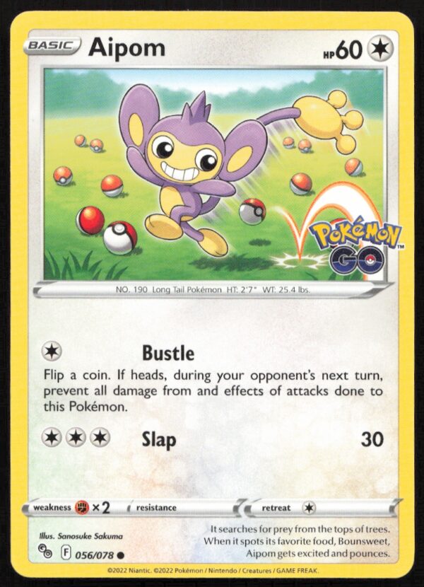 2022 Pokémon GO Aipom #056/078 (Front)