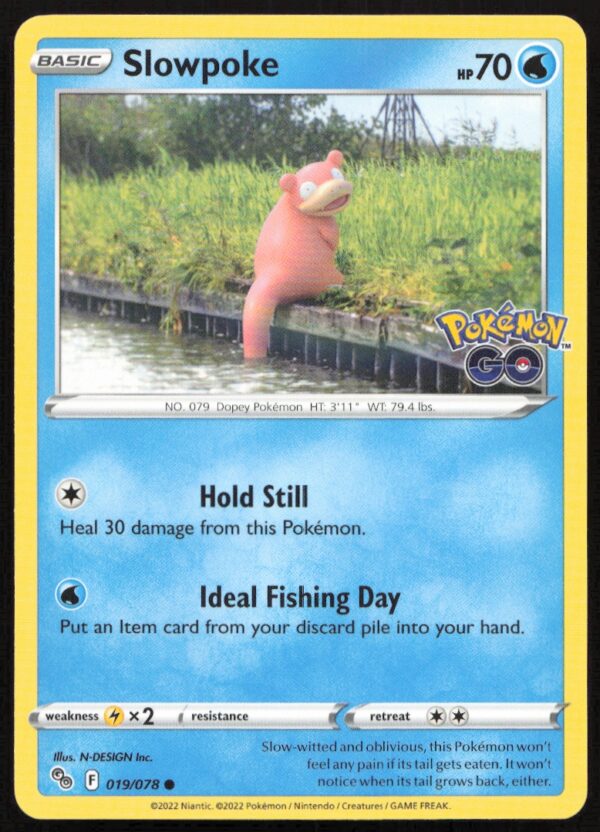 2022 Pokémon GO Slowpoke #019/078 (Front)