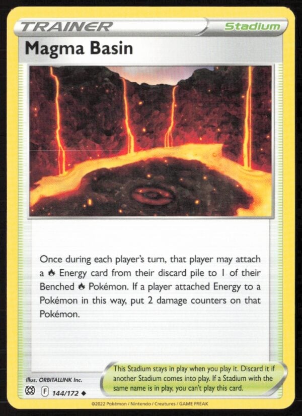 2022 Pokémon Sword & Shield - Brilliant Stars Magma Basin #144/172 (Front)