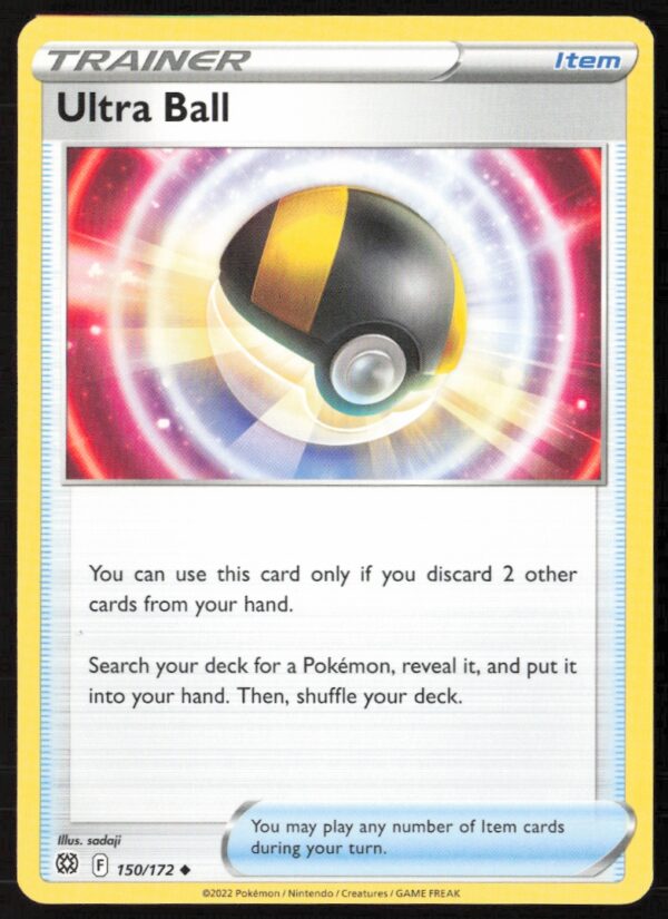 2022 Pokémon Sword & Shield - Brilliant Stars Ultra Ball #150/172 (Front)