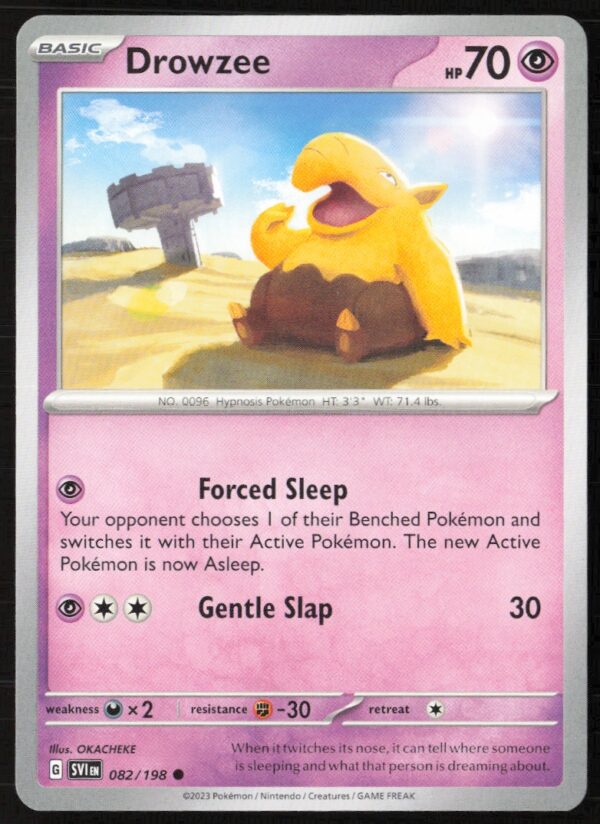 2023 Pokémon Scarlet & Violet Drowzee #082/198 (Front)