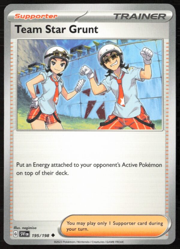 2023 Pokémon Scarlet & Violet Team Star Grut #195/198 (Front)