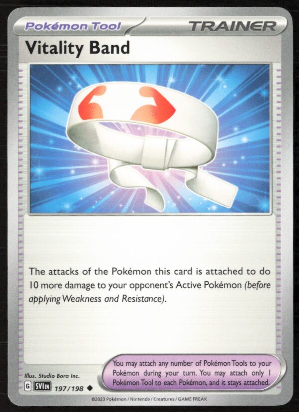 2023 Pokémon Scarlet & Violet Vitality Band #197/198 (Front)