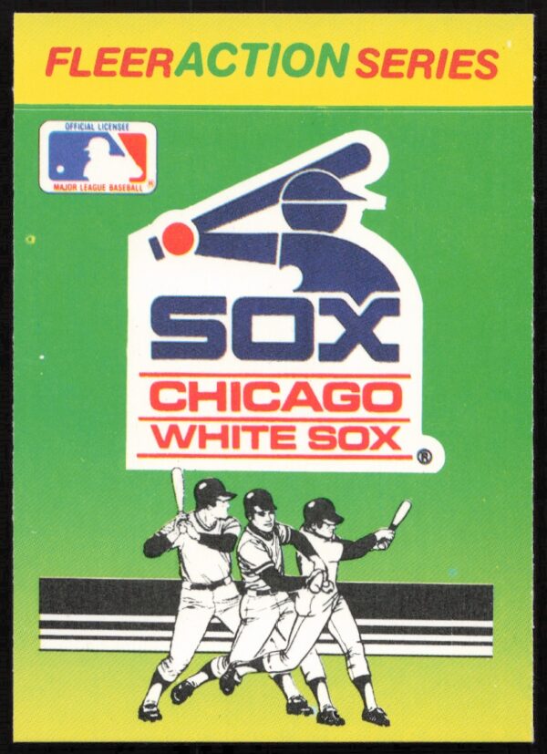 1990 Fleer Chicago White Sox Action Series Team Stickers #NNO (Front)