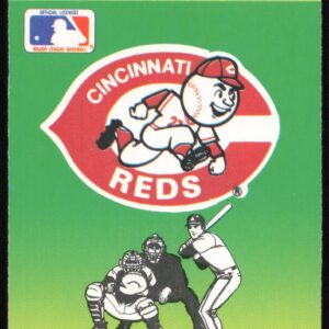 1990 Fleer Cincinnati Reds Action Series Team Stickers # (Front)