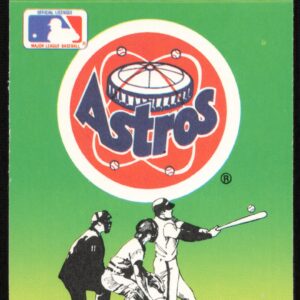 1990 Fleer Houston Astros Action Series Team Stickers #NNO (Front)