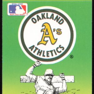 1990 Fleer Oakland Athletics Action Series Team Stickers #NNO (Front)