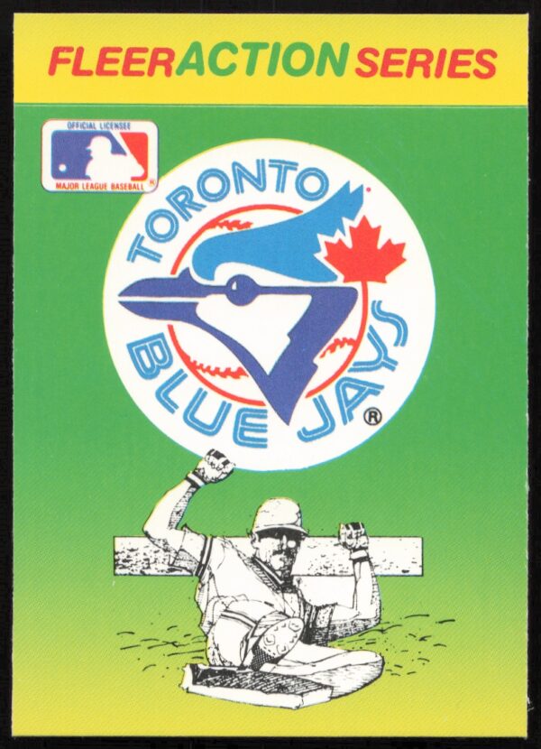 1990 Fleer Toronto Blue Jays Action Series Team Stickers # (Front)