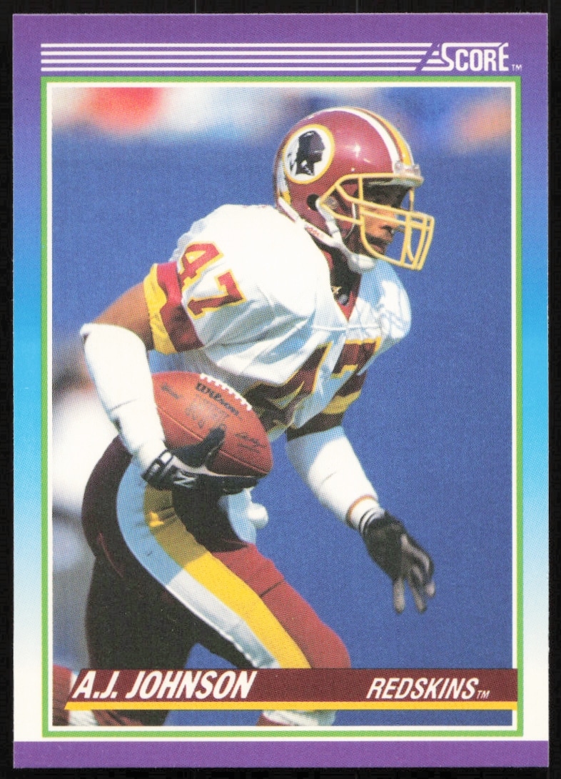 1990 Score A.J. Johnson #157 (Front)
