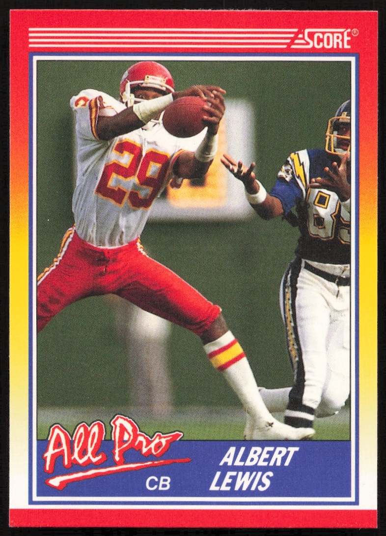 1990 Score Albert Lewis #568 (Front)