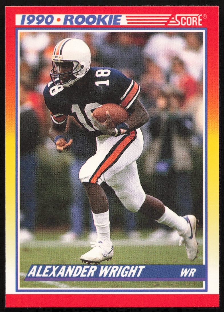 1990 Score Alexander Wright #621 (Front)