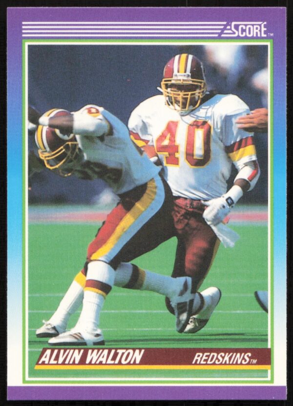 1990 Score Alvin Walton #154 (Front)