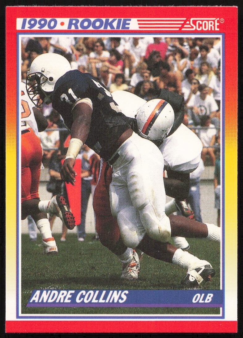 1990 Score Andre Collins #630 (Front)