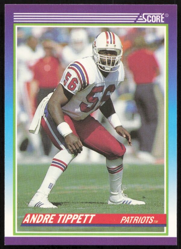 1990 Score Andre Tippett #458 (Front)