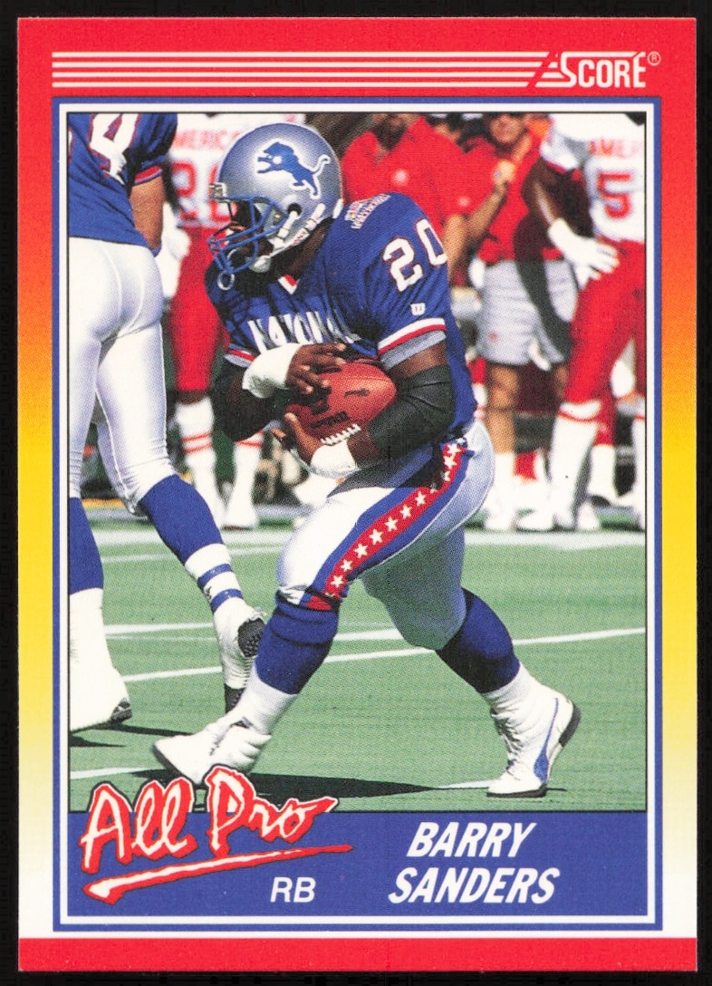 1990 Score Barry Sanders #580 (Front)