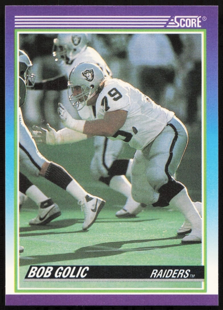 1990 Score Bob Golic #512 (Front)