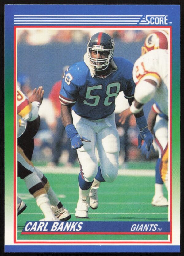 1990 Score Carl Banks #91 (Front)