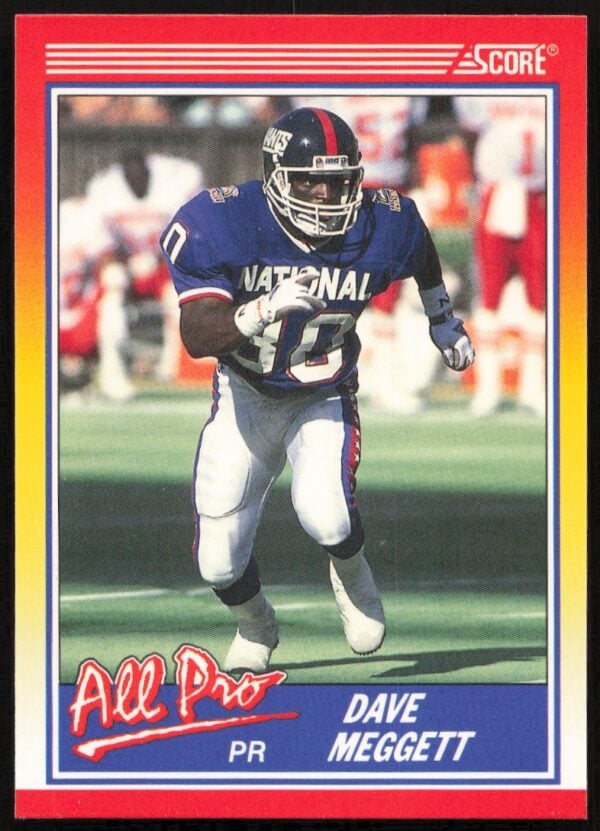 1990 Score Dave Meggett #576 (Front)