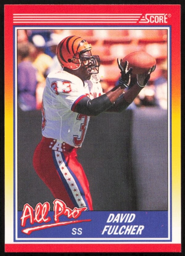 1990 Score David Fulcher #565 (Front)