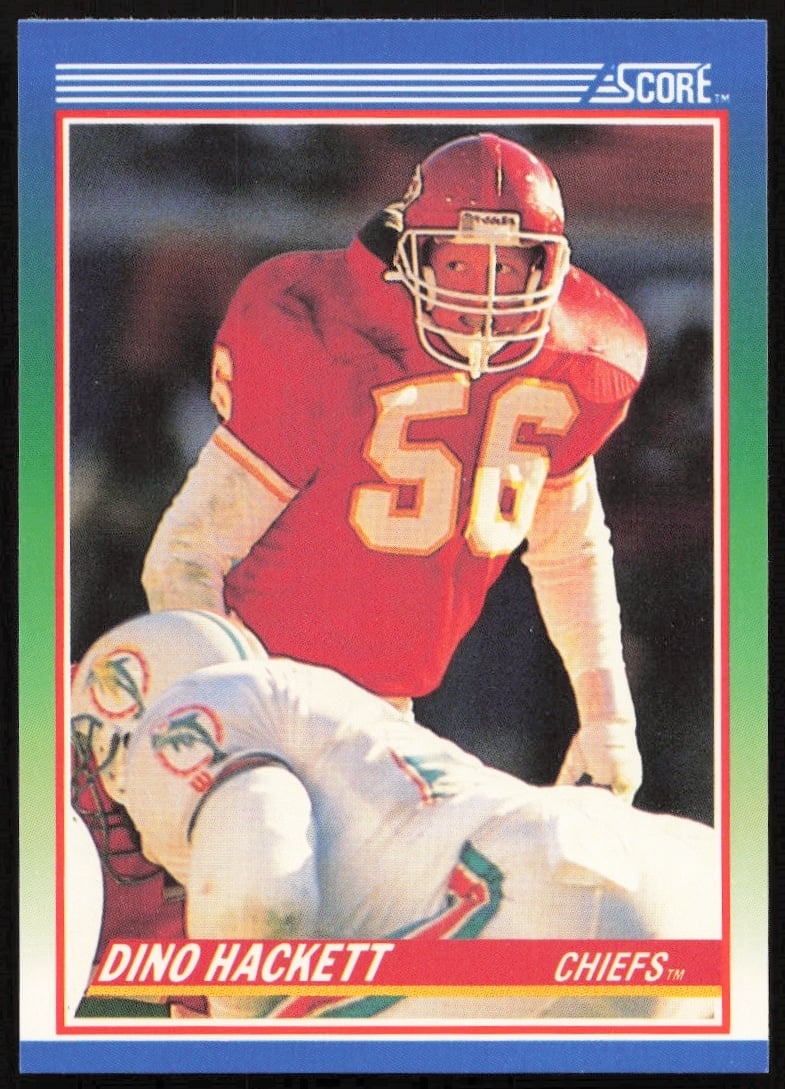 1990 Score Dino Hackett #42 (Front)