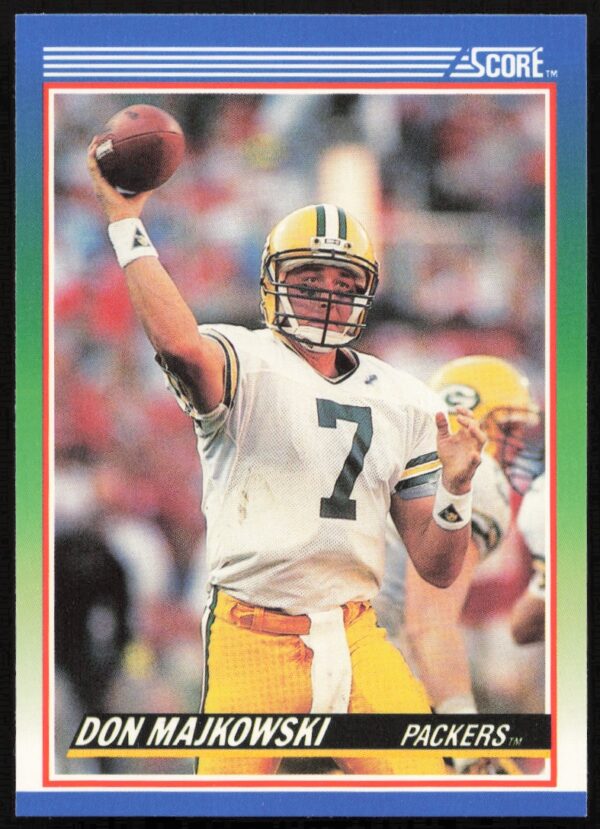 1990 Score Don Majkowski #15 (Front)