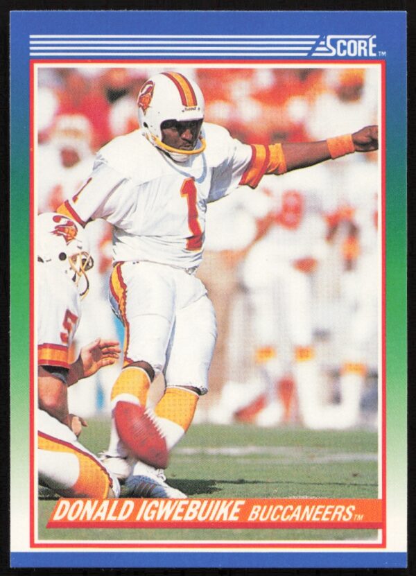 1990 Score Donald Igwebuike #99 (Front)