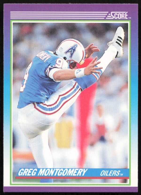 1990 Score Greg Montgomery #189 (Front)