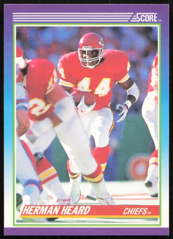 1990 Score Herman Heard #144 (Front)