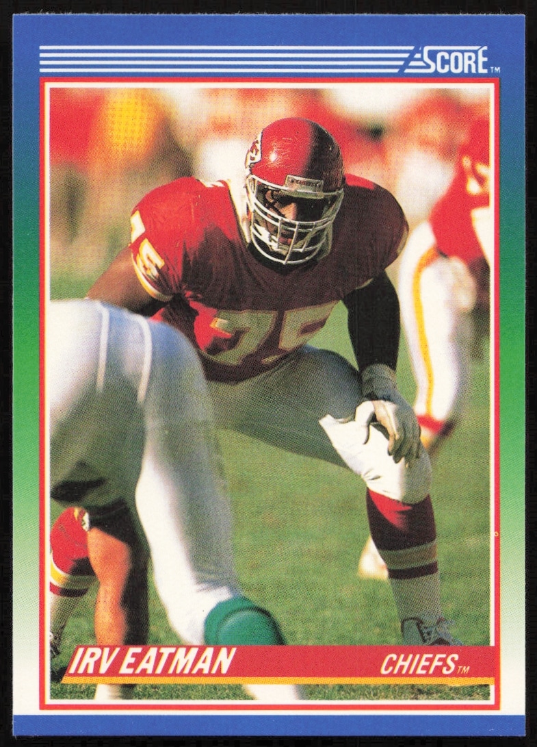 1990 Score Irv Eatman #76 (Front)