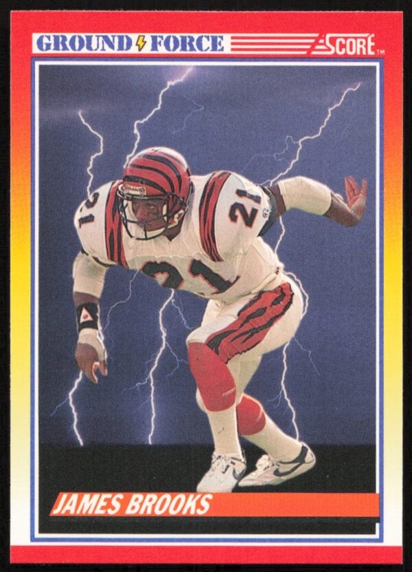 1990 Score James Brooks #323 (Front)