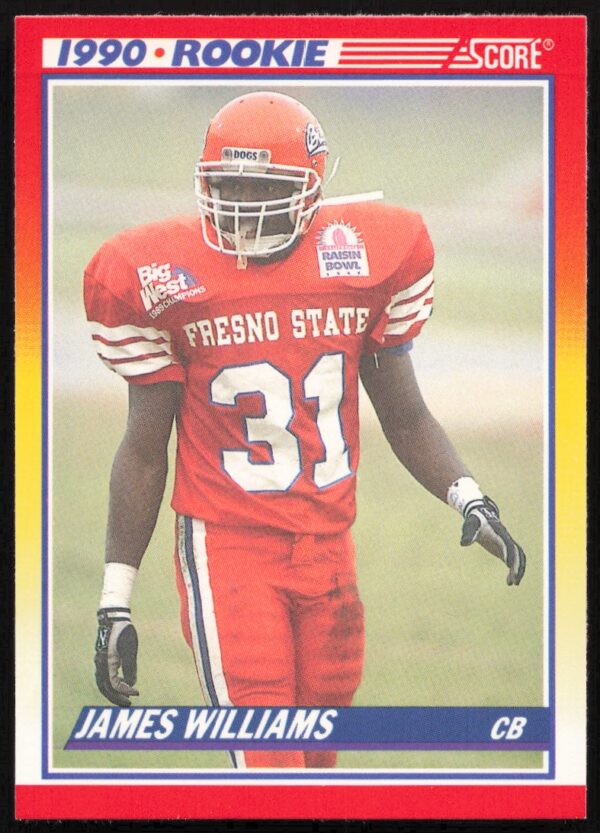 1990 Score James Williams #641 (Front)