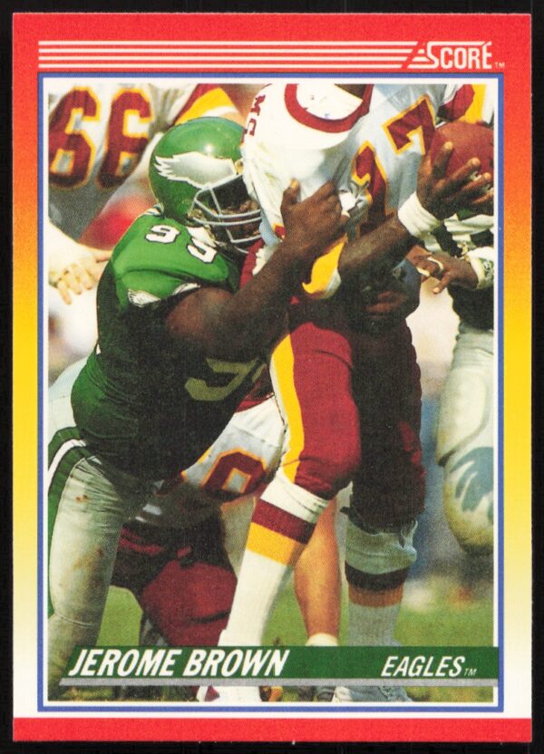 1990 Score Jerome Brown #252 (Front)