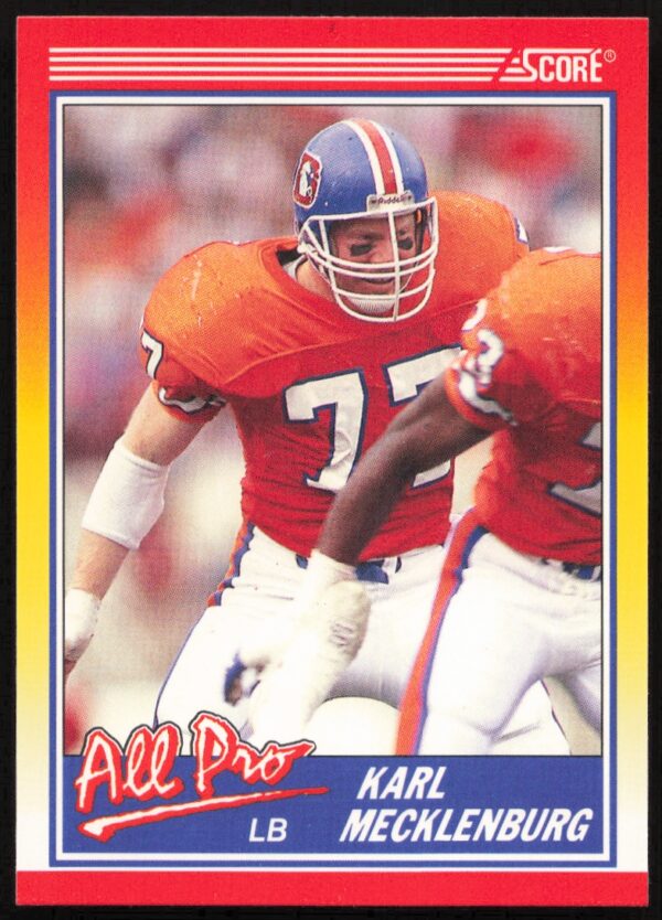 1990 Score Karl Mecklenburg #569 (Front)