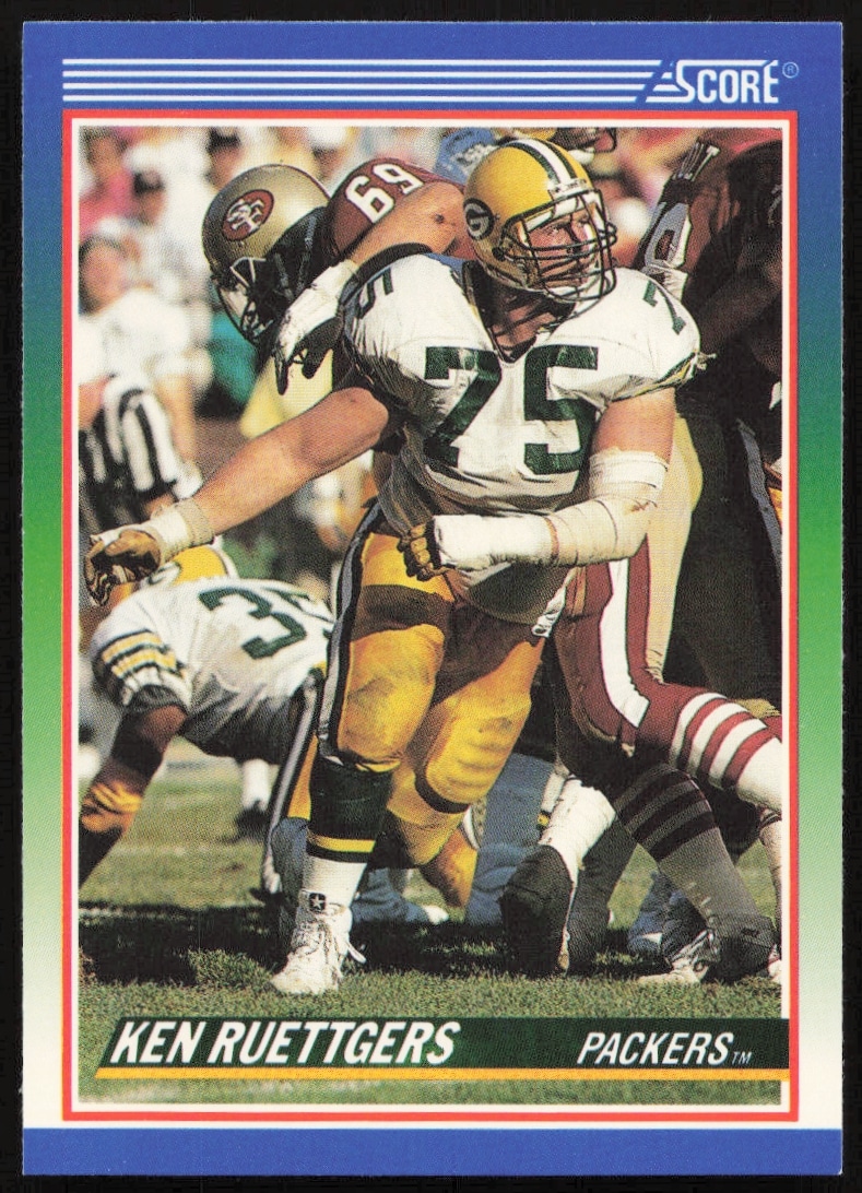 1990 Score Ken Ruettgers #386 (Front)