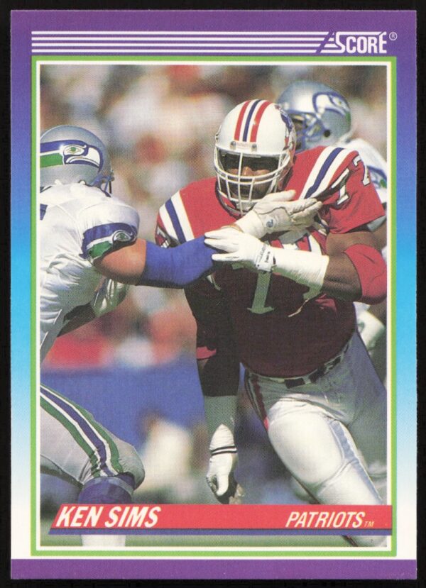 1990 Score Ken Sims #489 (Front)