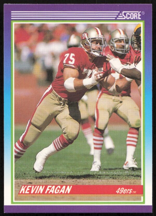 1990 Score Kevin Fagan #448 (Front)