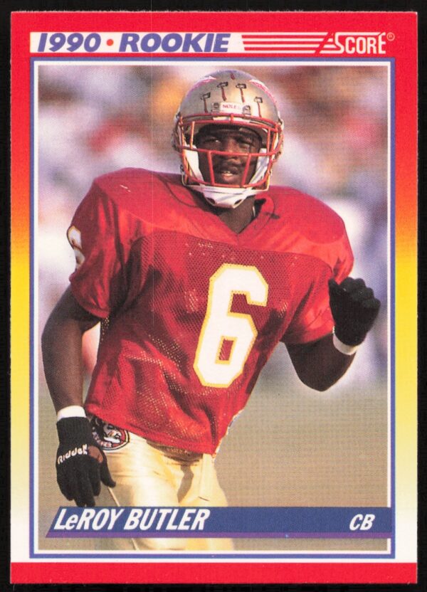 1990 Score LeRoy Butler #619 (Front)